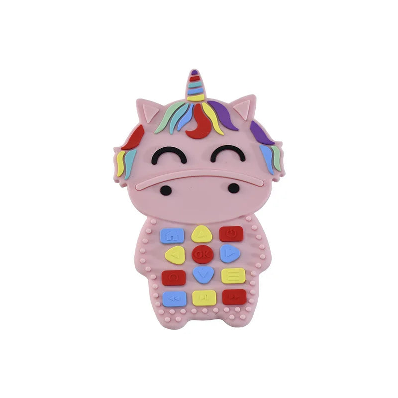 Baby Toys 0 12 Months Silicone Teething Toy Remote Control Shape Bear Teether Chew Toys Relief Teeth Gum Sensory Toys for Babies