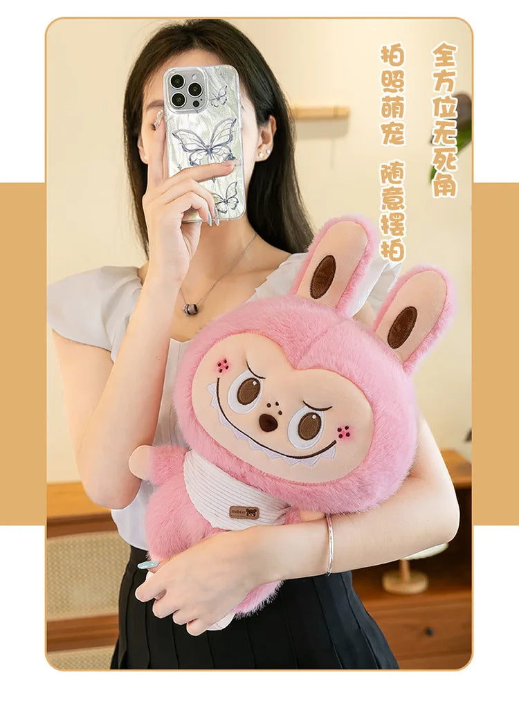 Rabbit Labubu Plush Toy Cartoon Cute Doll Cloth Doll Childrens Accompany Sleeping Soft Plush Pillow Doll Birthday Gift Kids Toys