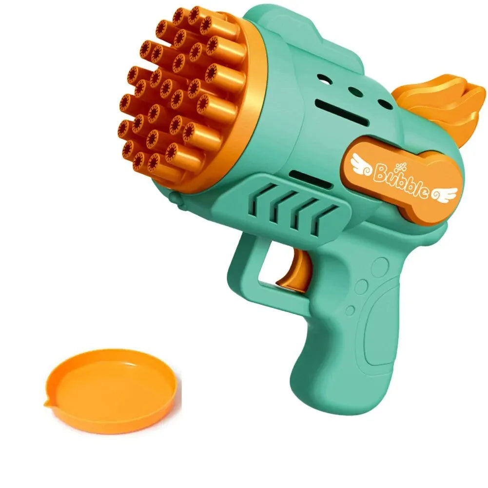 Bubble Gun Kids Toys Electric Automatic Soap Rocket Bubbles Machine Outdoor Wedding Party Toy LED Light Children Birthday Gifts