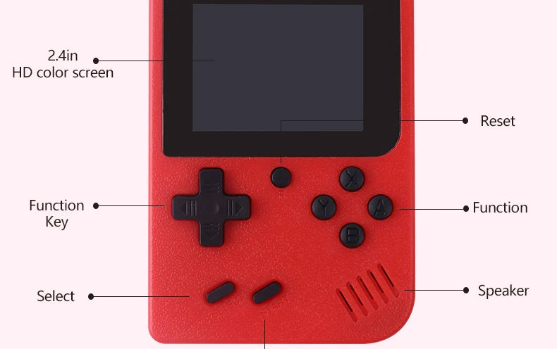 2.4 Inch LCD Screen Retro Video Game Console Built-in 400 In Handheld Portable Game Console Christmas Gift Christmas