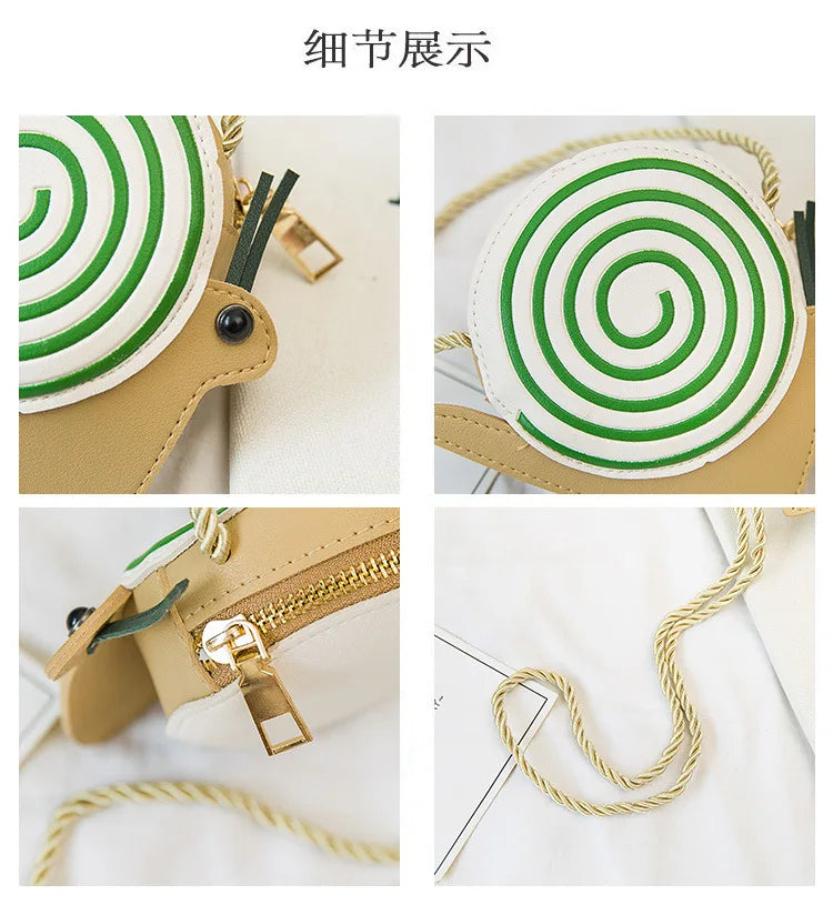 Cartoon Cute Kids Mini Bags for Toddler Bee / Ladybug / Snail Crossbody Bag Adorable Baby Children's Small Handbags Gift