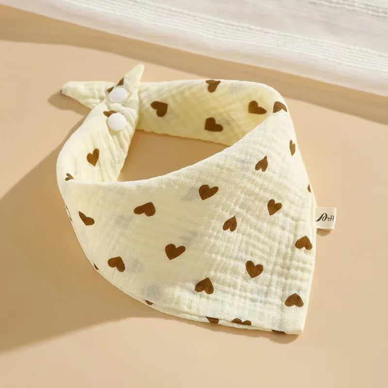 New Baby Cotton Soft Soothe Appease Square Towels Infant Color Matching Bandana Handkerchief Muslin Burp Cloths Feeding Bibs