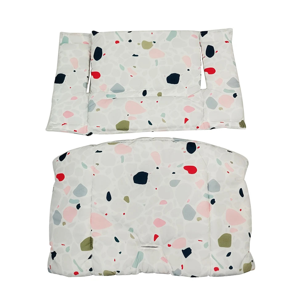 Highchair Seat Cushion For Stokke Tripp Trapp Child Growth Seat Dinner Chair With Backrest Cloth Cover Baby Replace Accessories