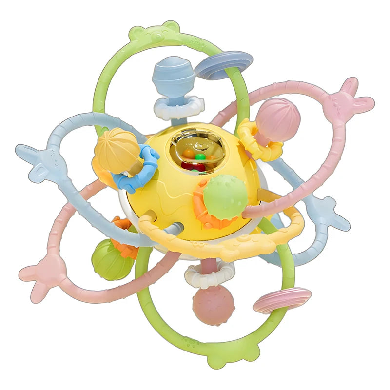 Baby Development Toys 0 6 12 Months Sensory Baby Teether Rattle Hand Grip Toys Soft Teething Educational Toys Games For Babies