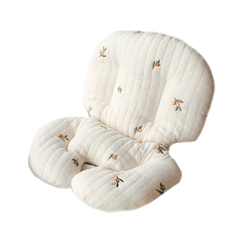 Thicked Baby High Chair Cushion Cartoon Print Baby Cushion Dinning Chair Pad Soft & Breathable Infant Stroller Mat A2UB