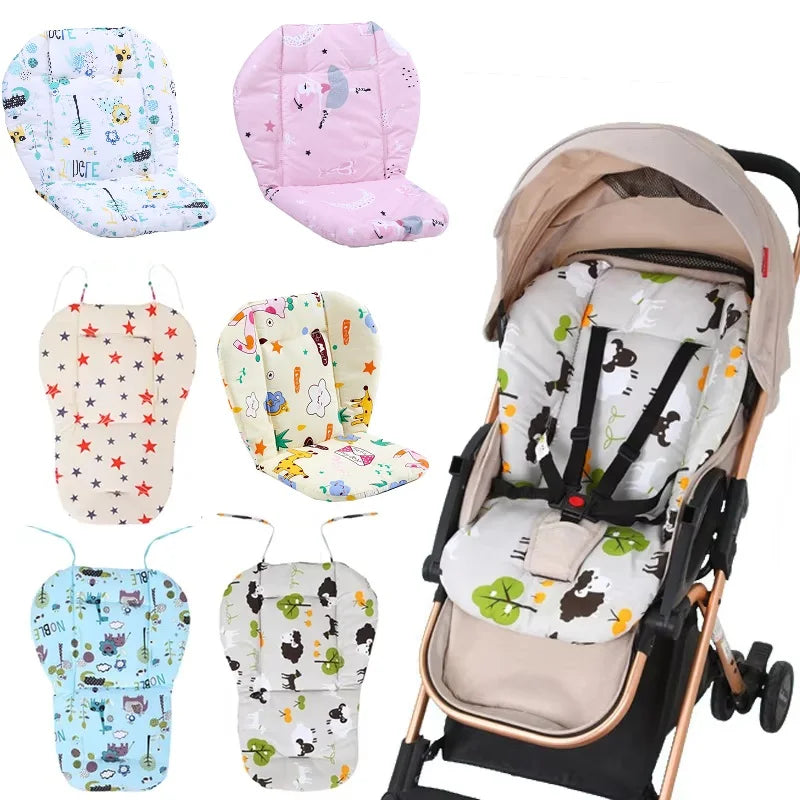 Baby Kids Highchair Cushion Pad Mat Booster Seats Cushion Pad Mat Feeding Chair Cushion Pad Stroller Cushion Mat Cotton Fabric
