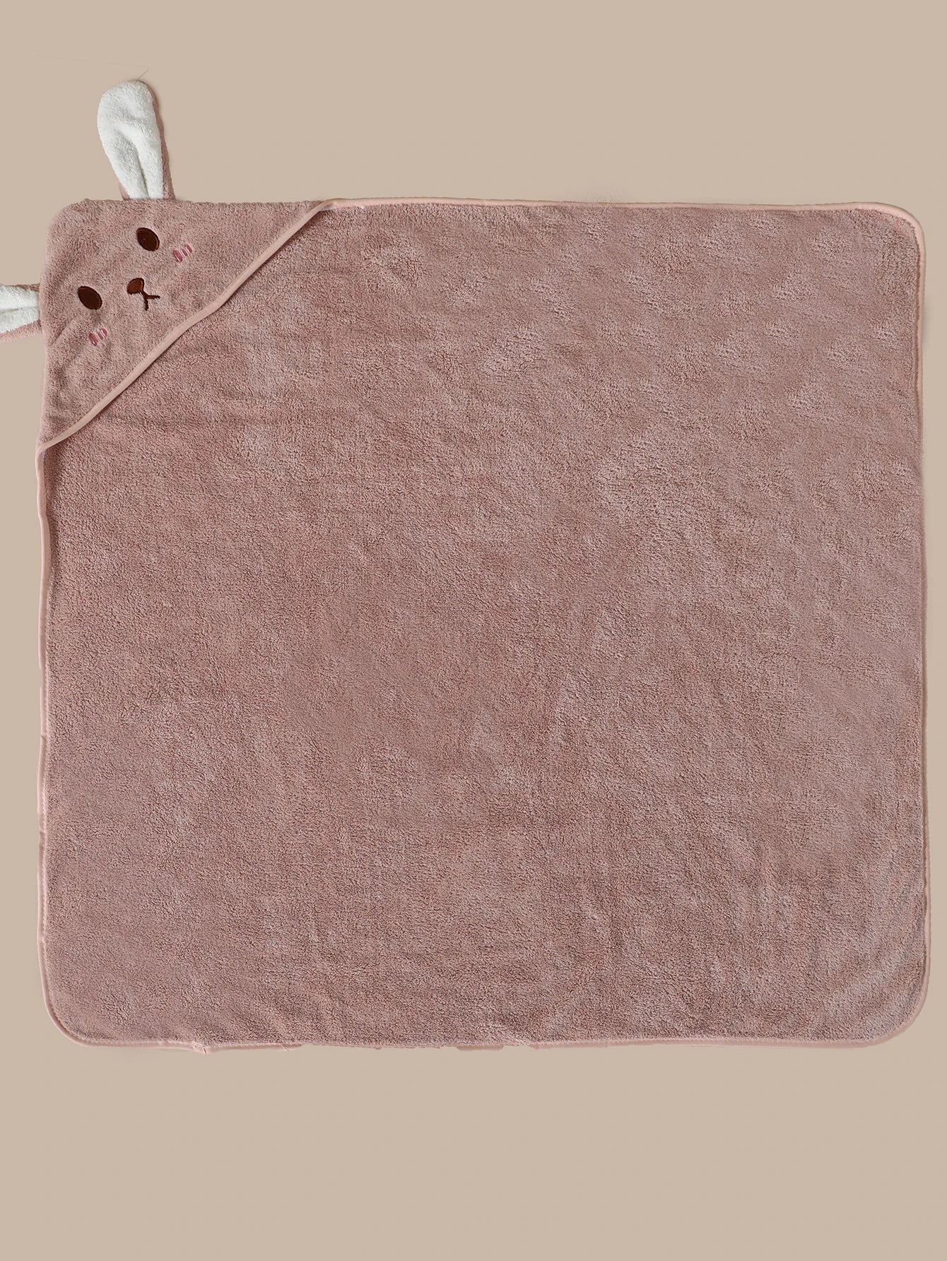 1 pack 31.5in*31.5in of baby bath towel canvas plain baby blanket, bathroom supplies, polyester fiber robe with strong water suf