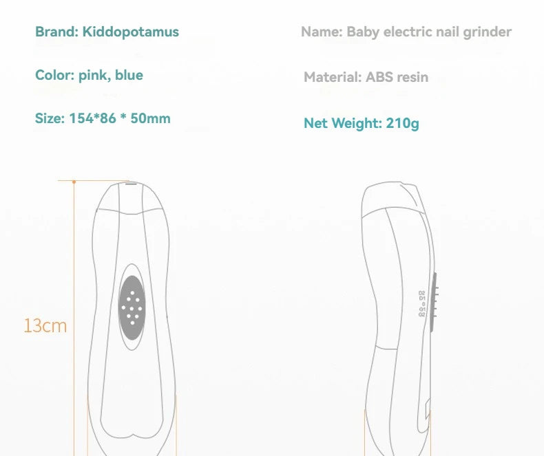 Baby Nail Grinder Electric Six-in-one Multi-head Anti-scratch Children Anti-meat Nail Clipping Manicure Suit Portable