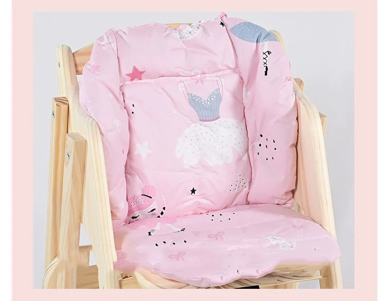 Baby Kids Highchair Cushion Pad Mat Booster Seats Cushion Pad Mat Feeding Chair Cushion Pad Stroller Cushion Mat Cotton Fabric