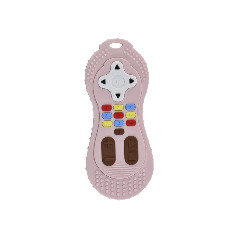 Baby Toys 0 12 Months Silicone Teething Toy Remote Control Shape Bear Teether Chew Toys Relief Teeth Gum Sensory Toys for Babies
