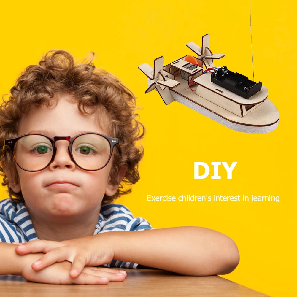 Kids DIY Science Toy Educational Scientific Experiment Puzzle Toys 3D Assemble Car Boat Model Physics School STEM Projects Kit