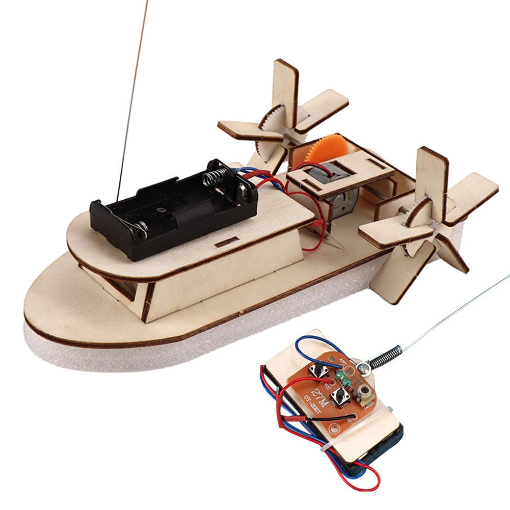 Kids DIY Science Toy Educational Scientific Experiment Puzzle Toys 3D Assemble Car Boat Model Physics School STEM Projects Kit