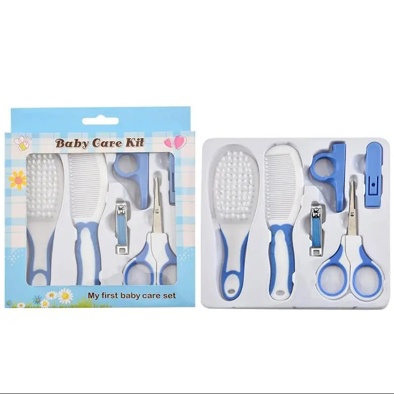 Baby Care Kit Baby Nasal Inhaler Nail Clipper Brush File Comb Scissors Set Daily Cleaning and Care Grooming Kit Accessories
