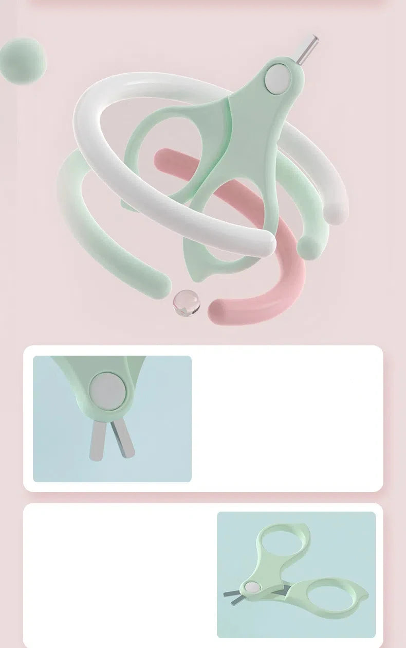 Baby Care Nail Clippers Fold Up Nail Clippers Nail Trimmer Infant Nail Trimming Kit Newborn Grooming Safety Nail Cutter