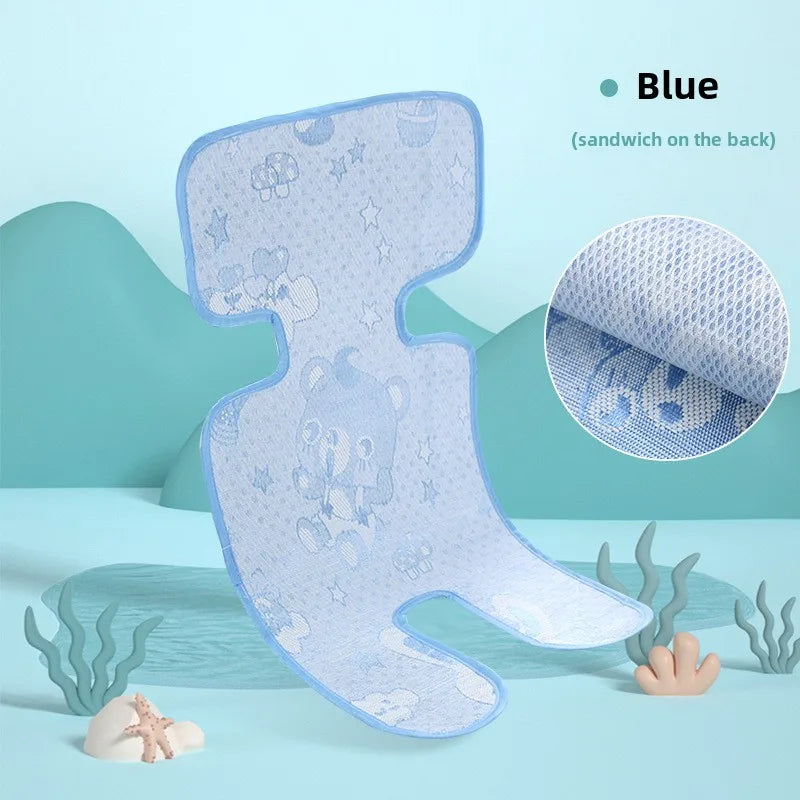 Universal Baby Stroller Seat Pad Summer Washable Cooling Mat Cushion for Stroller Car Seat High Chair Pushchair Sleeping Cushion