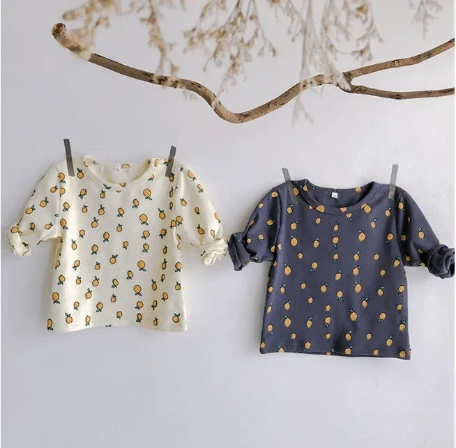 Cotton Warm High Waist Pants+Long Sleeve O-neck Top Sets Toddler Underwear Suits Baby Girls Boys New Cute 0-3years Pajamas