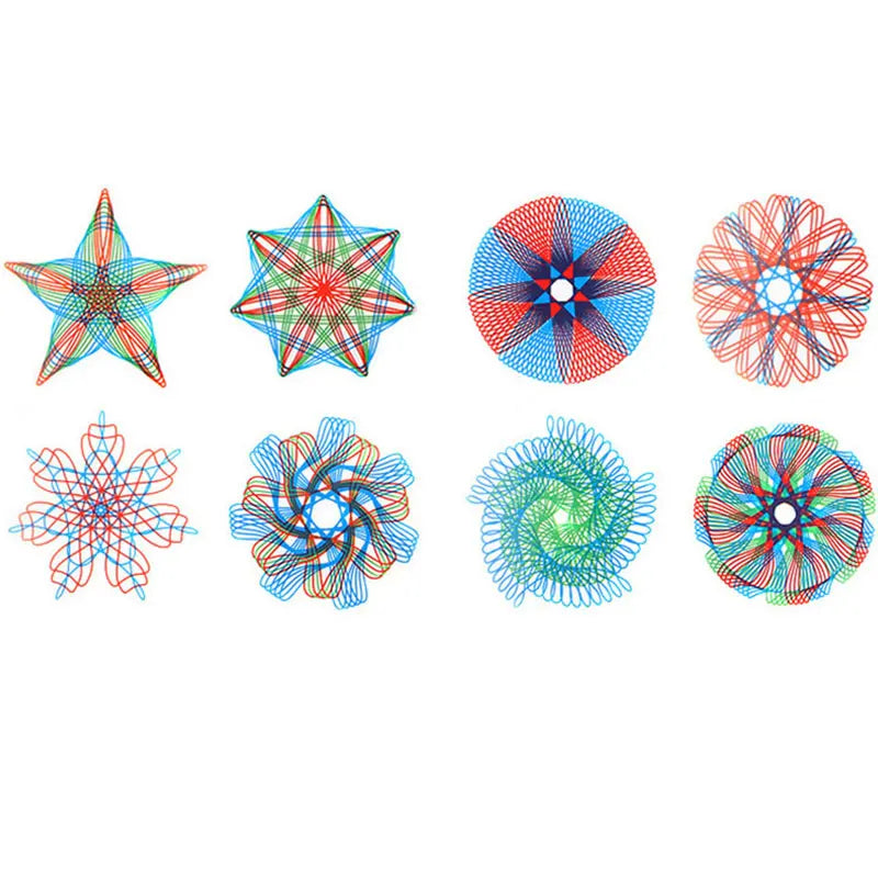 11/22pcs Spirograph Drawing Toys Set Interlocking Gears Wheels Geometric Ruler Drawing Accessories Creative Educational Kids Toy