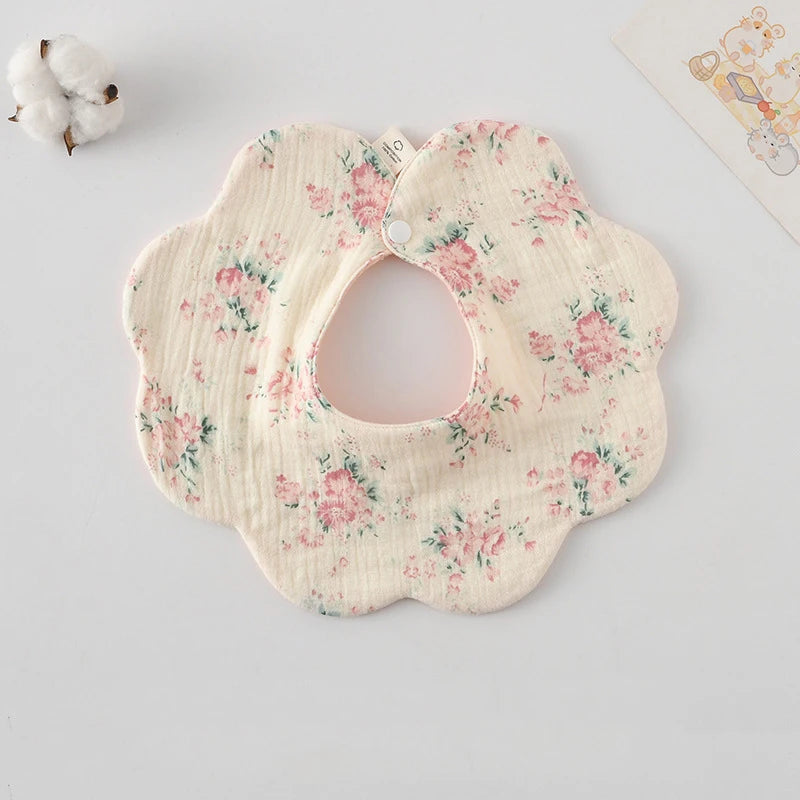 New Cute Cotton Baby Feeding Drool Bib Infants Two-sided Usable Saliva Towel Soft Burp Cloth For Newborn Toddler Kids Bibs