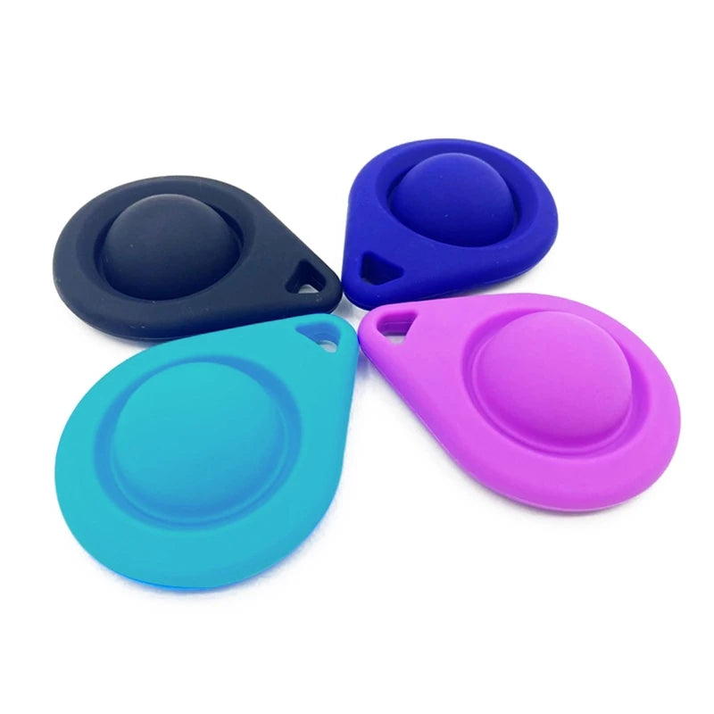 Baby Silicone Teether Kids Chew Necklace Sensory Chewy Pendant Teething Toys for Autism ADHD Special Needs