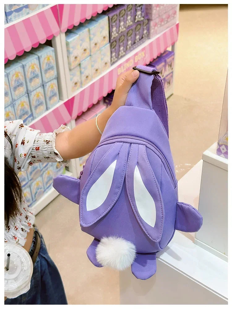 Fashion Children School Bags Bunny Portable Backpacks Kids Travel Rucksacks Cute Boys and Girls School Book Backpack Chest Bag