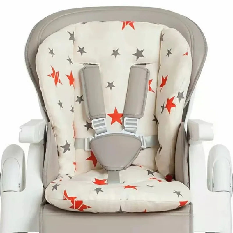 Baby Kids Highchair Cushion Pad Mat Booster Seats Cushion Pad Mat Feeding Chair Cushion Pad Stroller Cushion Mat Cotton Fabric