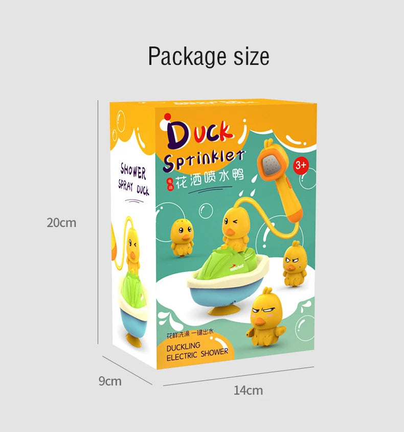 Baby Shower Bathroom Water Playing Little Yellow Duck Flower Shower Divine Device Water Spray Water Playing Toy