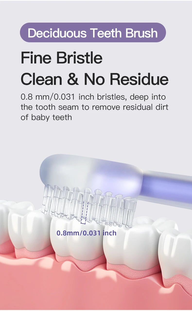 Infant Baby Silicone Deciduous Teeth Toothbrush Oral Tongue Cleaner With PP Storage Box