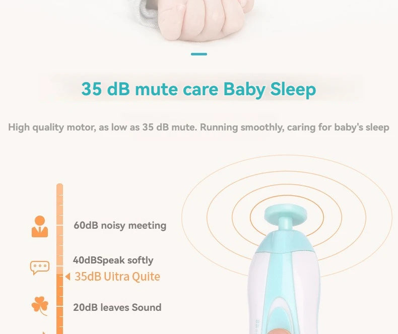 Baby Nail Grinder Electric Six-in-one Multi-head Anti-scratch Children Anti-meat Nail Clipping Manicure Suit Portable