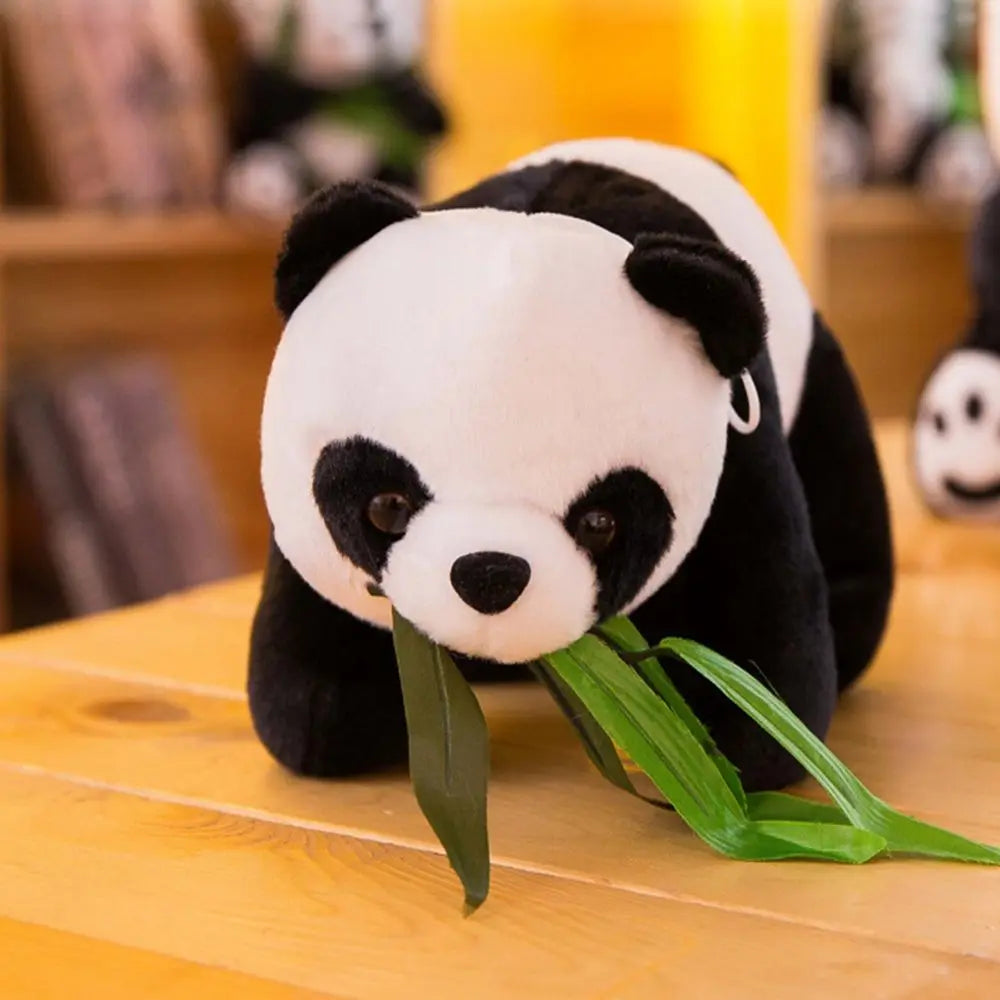 1PC Birthday Kneeling Sitting Kids Baby Soft Cloth Toy Cute Cartoon Pillow Plush Panda Stuffed Animals Present Doll