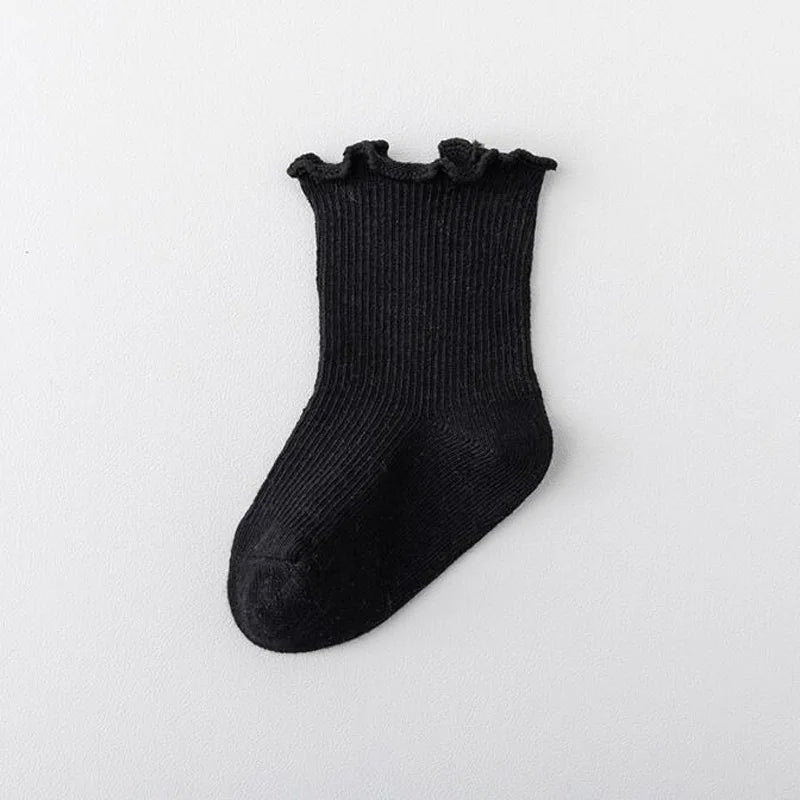 3Pair/lot New Boys and Girls Solid Color Baby Socks