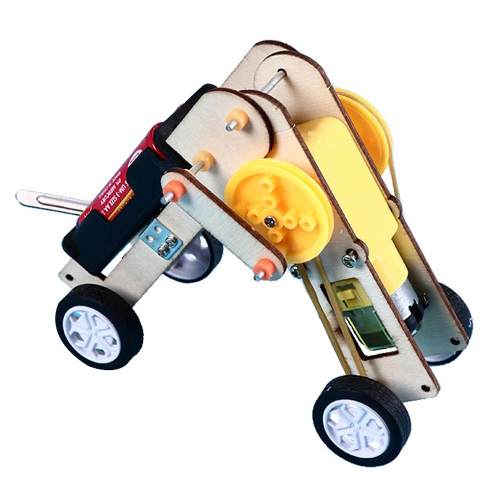 Kids DIY Science Toy Educational Scientific Experiment Puzzle Toys 3D Assemble Car Boat Model Physics School STEM Projects Kit