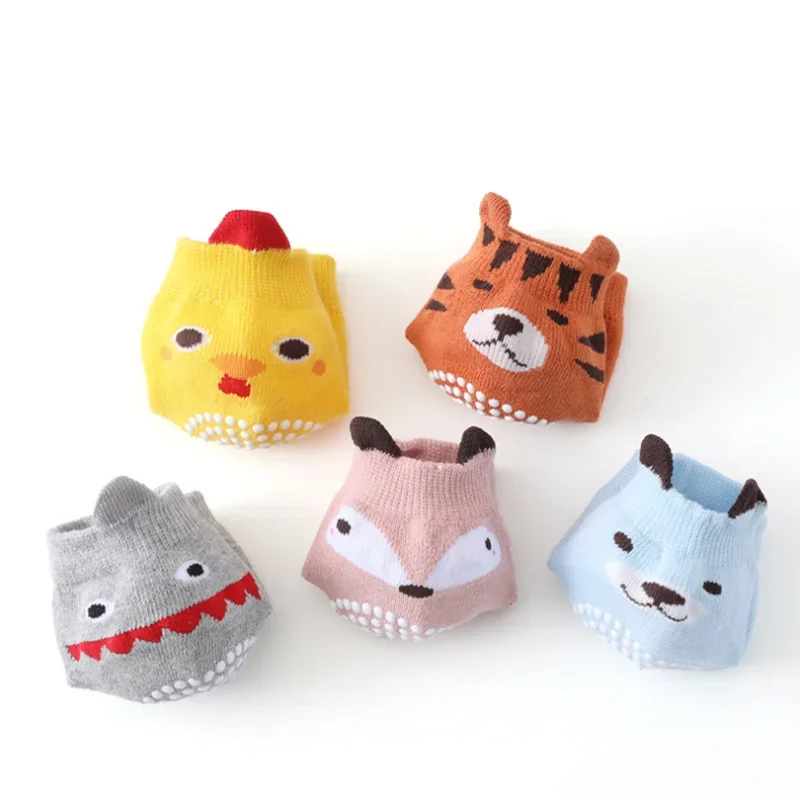 0-3 Years Cotton Baby Knee Pad Girls Boys Anti-slip Knee Pads Newborn Protector Crawling Elbow Cushion Kid Leging Kneecaps