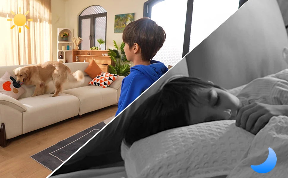 ZOSI 6MP 4MP Dual-Lens Indoor Security IP Camera Two-Way Video 2.4G/5G WiFi C528 360° Views Pan/Tilt Home Baby/Pet Dog Monitor