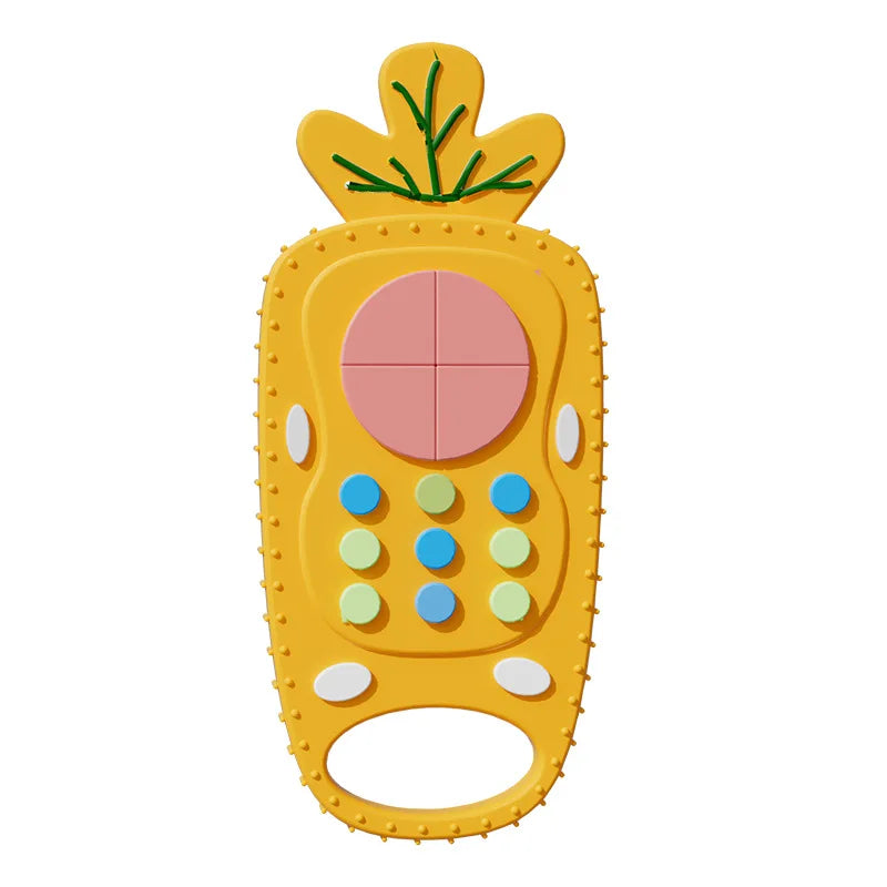 Baby Toys 0 12 Months Silicone Teething Toy Remote Control Shape Bear Teether Chew Toys Relief Teeth Gum Sensory Toys for Babies