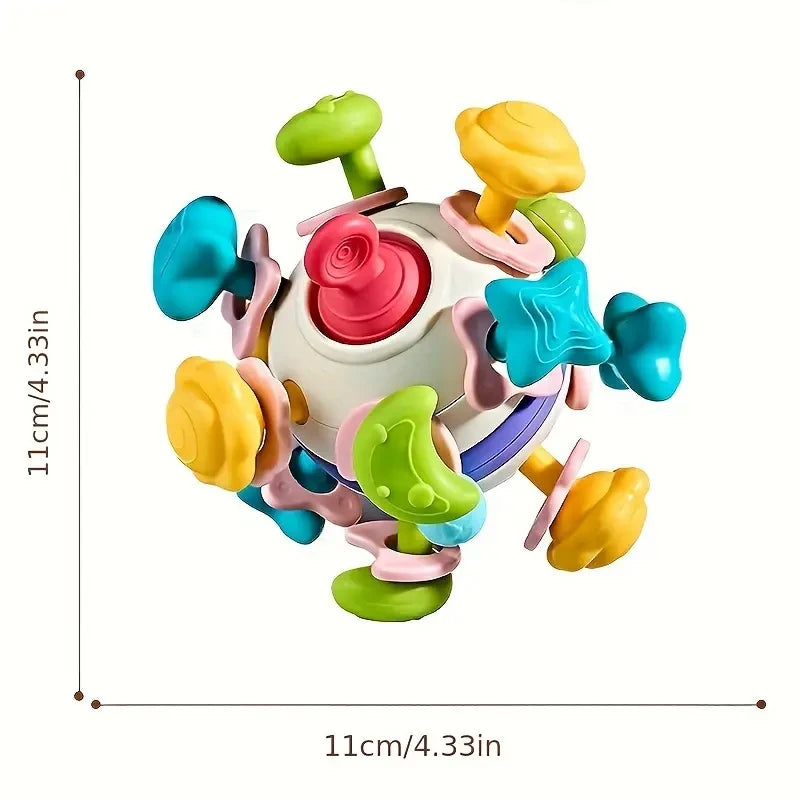 Baby Sensory Teething Toys Teethers for Babies 0 3 6 9 12 18 Months Infant Chew Rattles Toys Newborn Toddler Montessori Toy