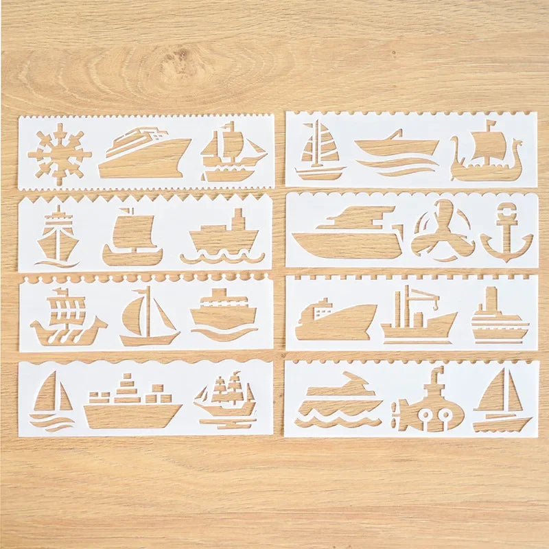 Journamm Finger Painting Kit Drawing Stencils Colorful Inkpad DIY Scrapbooking Creative Stationery Paint Tool School Supplies