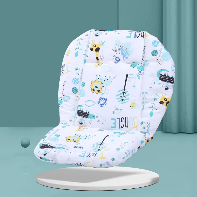Baby Kids Highchair Cushion Pad Mat Booster Seats Cushion Pad Mat Feeding Chair Cushion Pad Stroller Cushion Mat Cotton Fabric