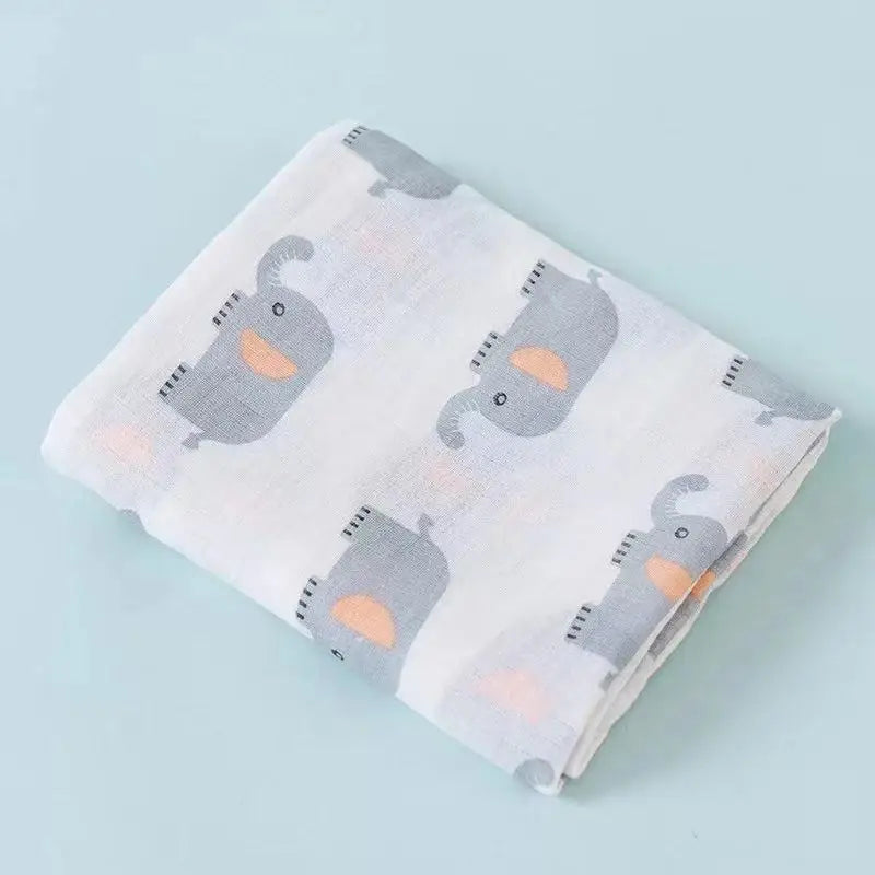 Baby Bath Towel Kids Bathrobe Child Blanket Wrap for Newborn Infant Toddler Boys Girls Gauze Cotton 110*110cm