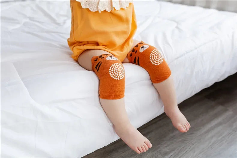 0-3 Years Cotton Baby Knee Pad Girls Boys Anti-slip Knee Pads Newborn Protector Crawling Elbow Cushion Kid Leging Kneecaps