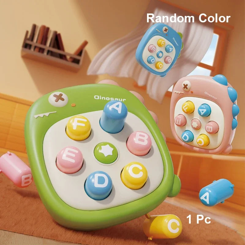 1 Pc Mini Whack-a-Mole Hand-eye Coordination Educational Toy Random Color Children's Pinch Finger Decompression Toy