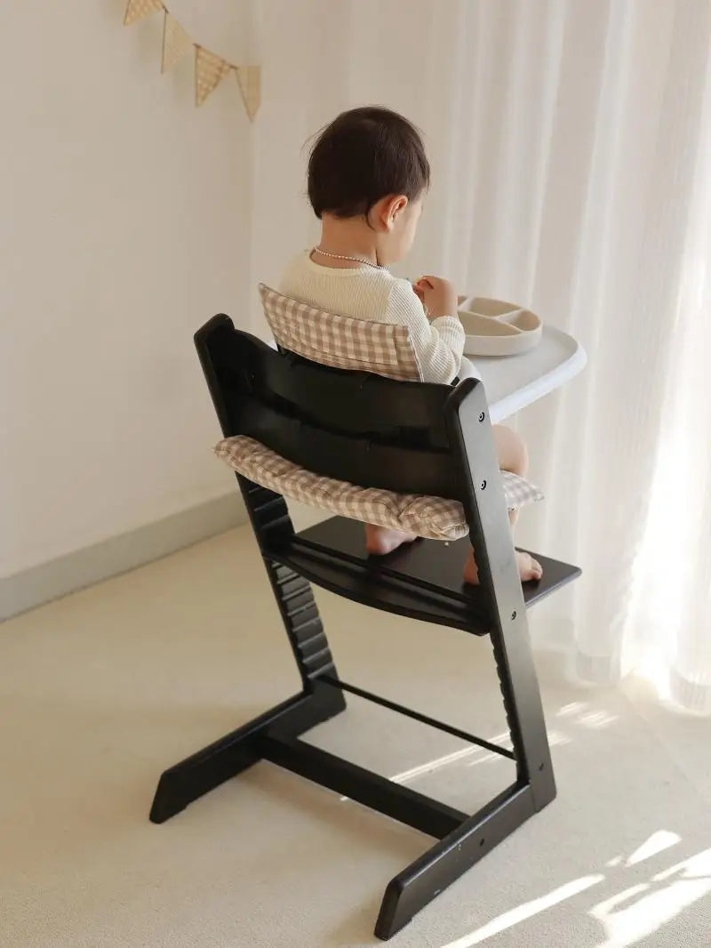 Soft Seat Cushion for Infants, Baby High Chair Cushion, Cartoon Bear Chair Back Cushion and Seat Cushion, High Chair Accessories