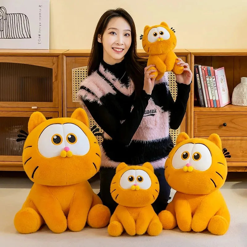 25CM Garfield Stuffed Plush Doll Kawaii Plushie Toy Cartoon Anime Cat Plush Decoration Gift