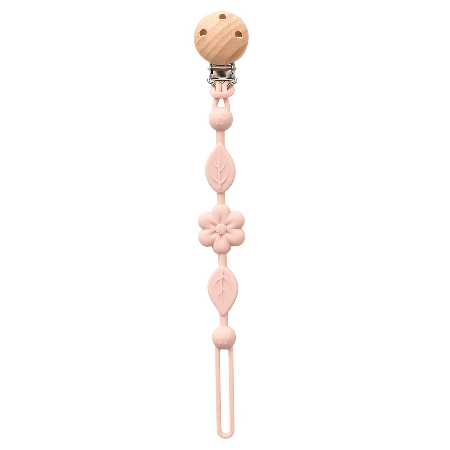 1pcs Baby Silicone Pacifier Chains, Flower Anti Loss Adjustable Pacifier Holder For Newborn, Suitable For Baby Toy Products
