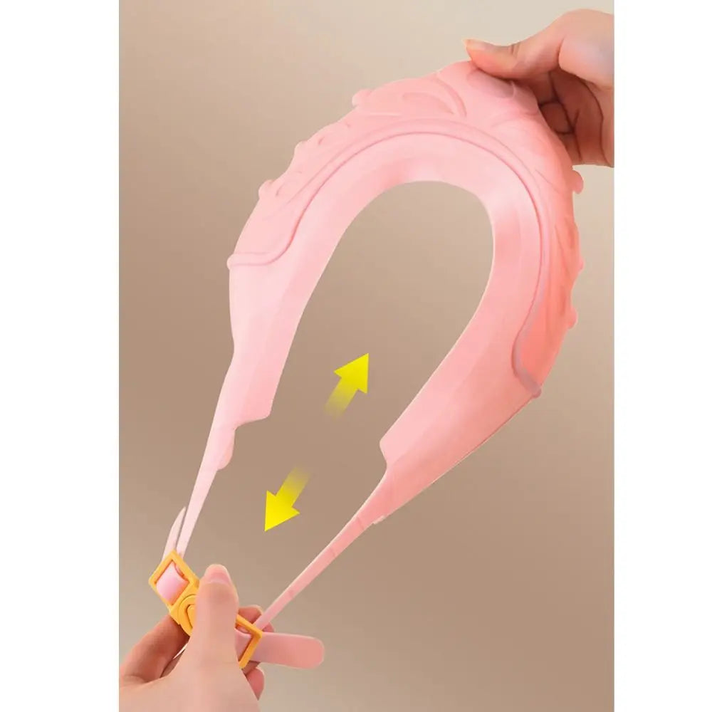 Shampoo Shield Bath Head Cover Baby Shower Cap Adjustable Hair Wash Hat for Newborn Infant Ear Protection