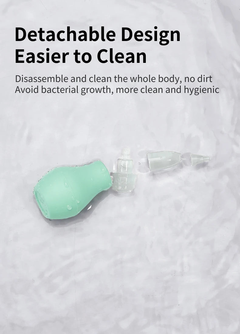 Simple Silicone Baby Nasal Aspirator Sucker Cleaner Nose Wash Anit Backflow Snot Cleaner