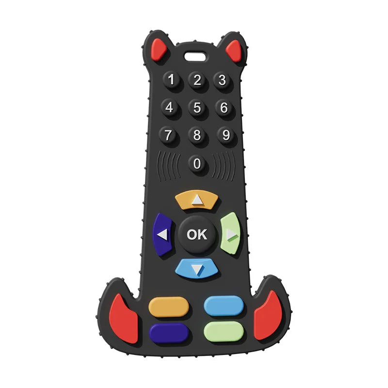 Baby Toys 0 12 Months Silicone Teething Toy Remote Control Shape Bear Teether Chew Toys Relief Teeth Gum Sensory Toys for Babies