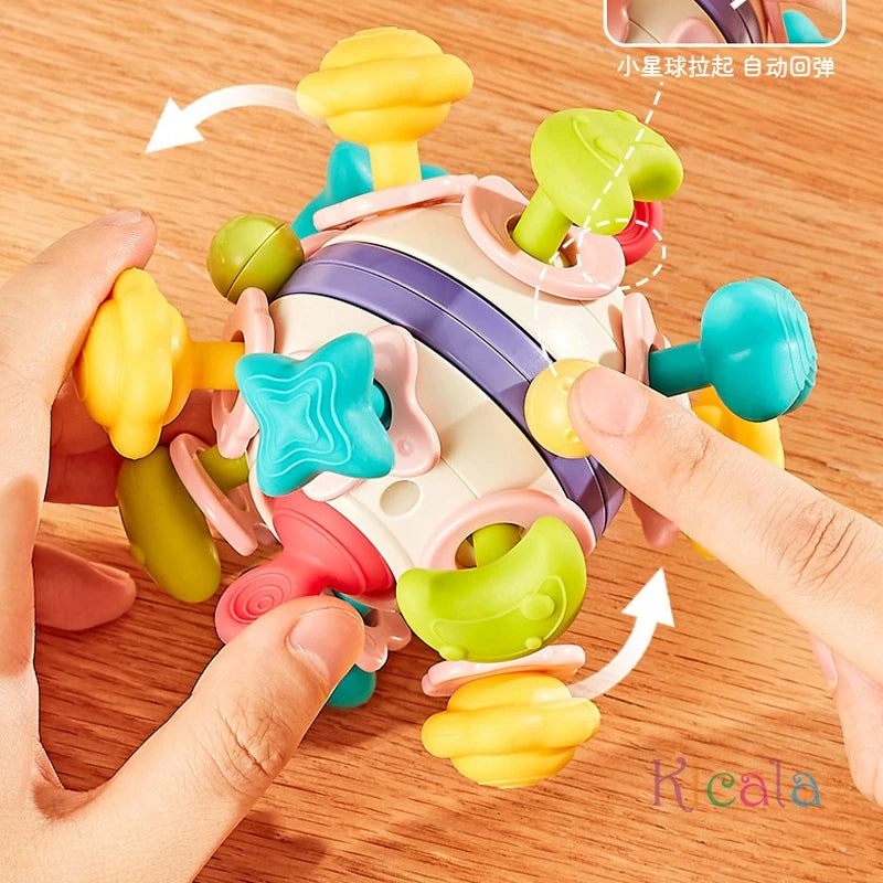 Baby Sensory Teething Toys Teethers for Babies 0 3 6 9 12 18 Months Infant Chew Rattles Toys Newborn Toddler Montessori Toy