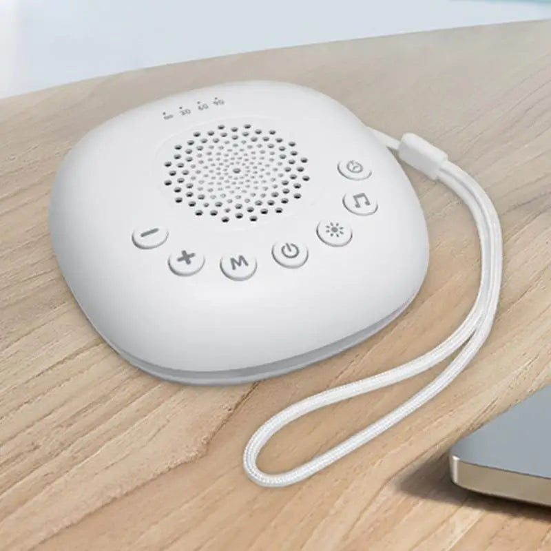 White Noise Machine Portable Sleep Calming Accessories USB Rechargeable Sleep Aid Soother For Bedroom Nursery Travel Meditation
