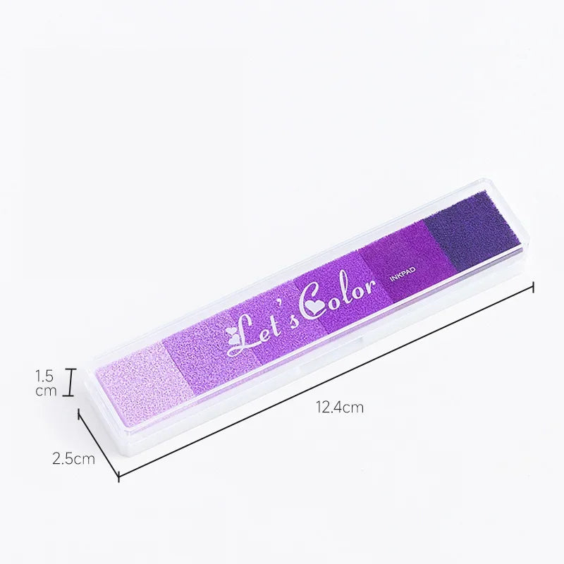 Journamm Finger Painting Kit Drawing Stencils Colorful Inkpad DIY Scrapbooking Creative Stationery Paint Tool School Supplies