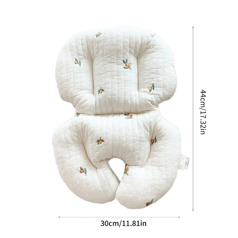 Thicked Baby High Chair Cushion Cartoon Print Baby Cushion Dinning Chair Pad Soft & Breathable Infant Stroller Mat A2UB